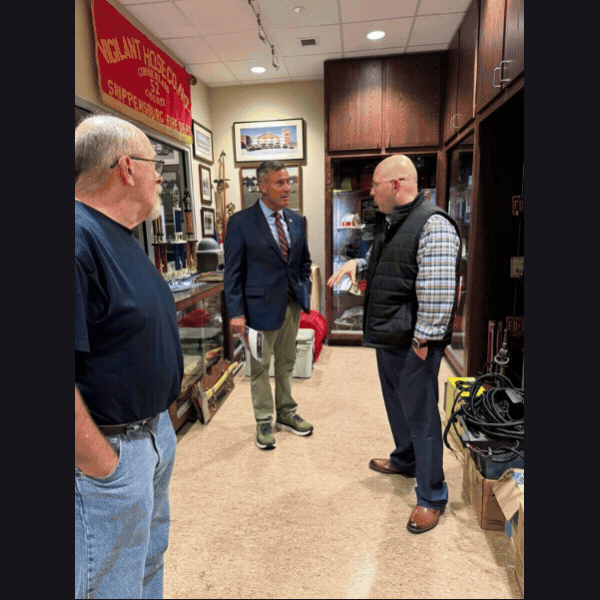 Slideshow of Sen. Rothman tours the Vigilant Hose Company station and museum. He addresses the membership during their monthly meeting