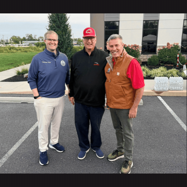 Sen. Rothman welcomes constituents to the CV Homecoming Tailgate festivities.
