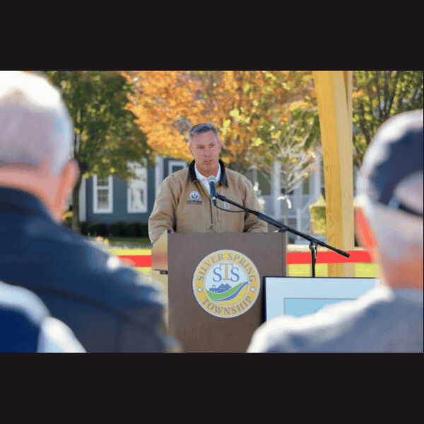 Sen. Rothman joins the Walters Family and local officials for the ceremonial opening of Paul Walters memorial Park in Silver Spring Township.